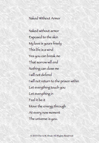 Naked Without Armor poem