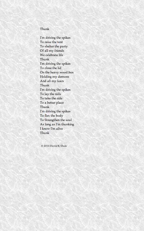 Thunk poem
